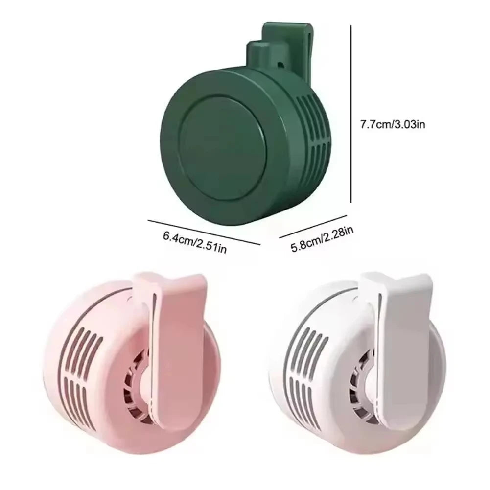 Mini Waist Clip Fan USB Rechargable Summer Cooling Fan Hanging Waist Neck Fan Portable Silent For Outdoor Camping Fishing 2026