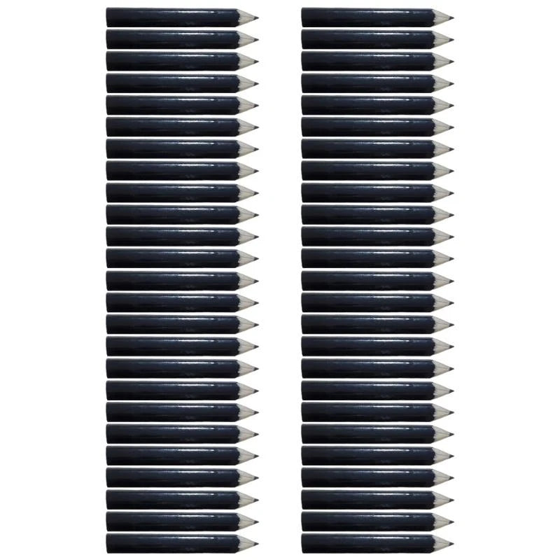 50Pcs 2.4'' Short Pencil Golf Pencil Hexagonal Rod Comfortable Grip for Adult Child Student Writing Drawing Sketching