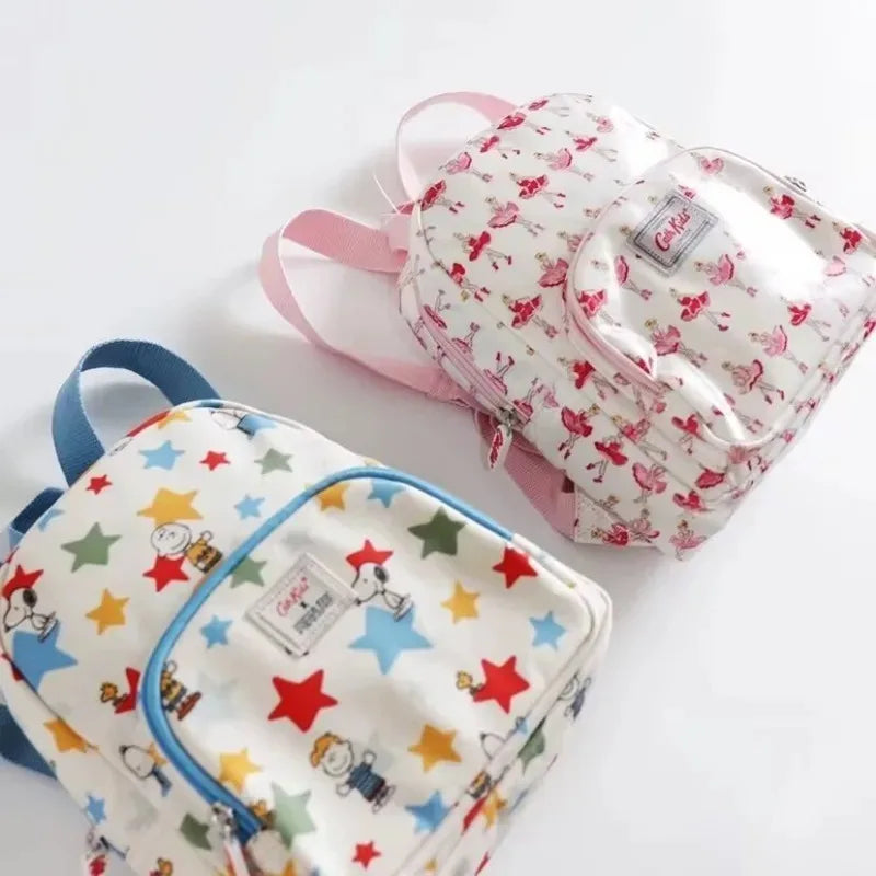 2026 New Snoopy Star Print Children’s Backpack Cute Cartoon School Bag Light Casual Backpack Boys and Girls School Bag