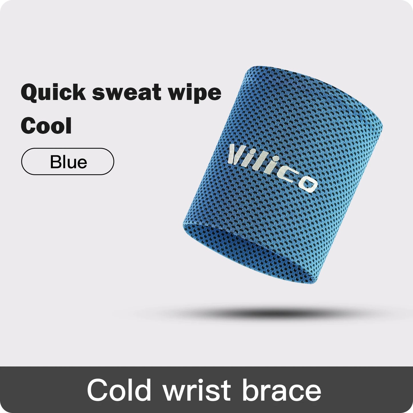 1 PC Summer Ice Cooling Wrist Sweatband Tennis Sport Wristband Volleyball Gym Wrist Brace Support Sweat Band Towel Wrist Protect