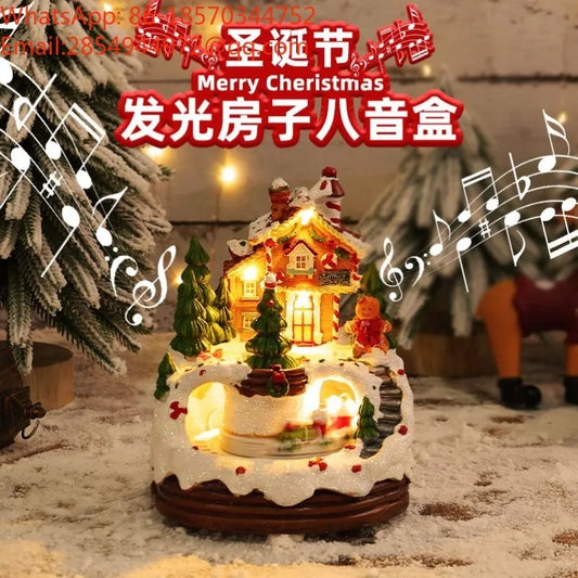 Glowing Music House Ornament, New Night Light, Christmas Gift Ornament