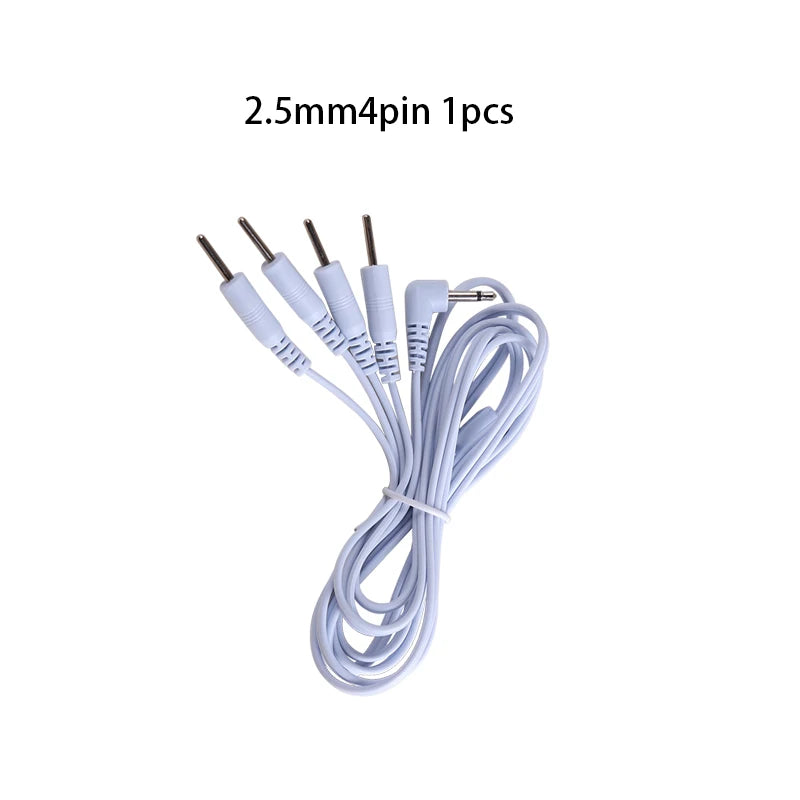 2 -Pin /4-Pin electrode wire for Machine Massager Electrode Pads Standard Connection Massage Leads for TENS Unit