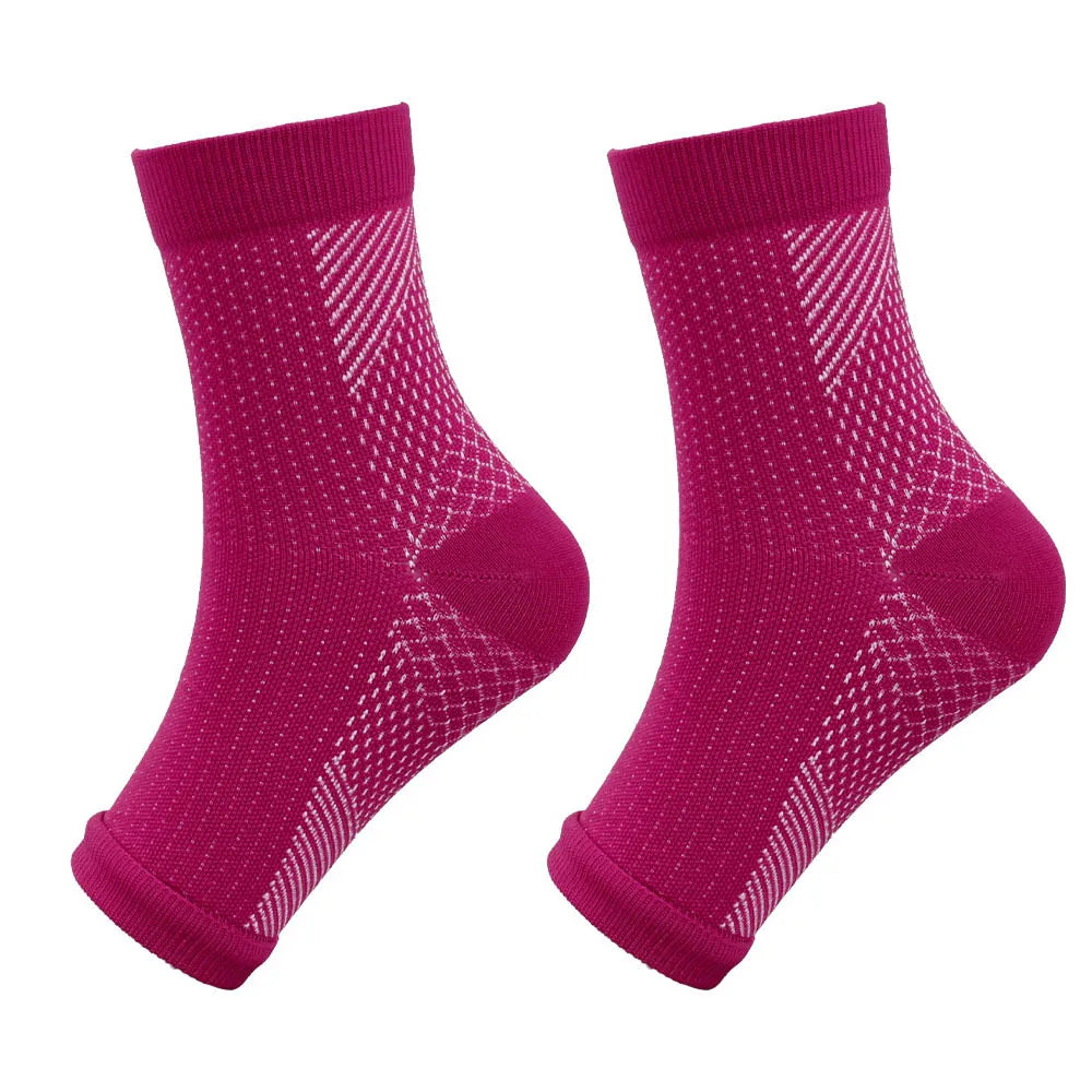 1Pair Neuropathy Socks Ankle Protector Anti Fatigue Compression Foot Sleeve Support Brace Socks Exercise Sports Protective Gear