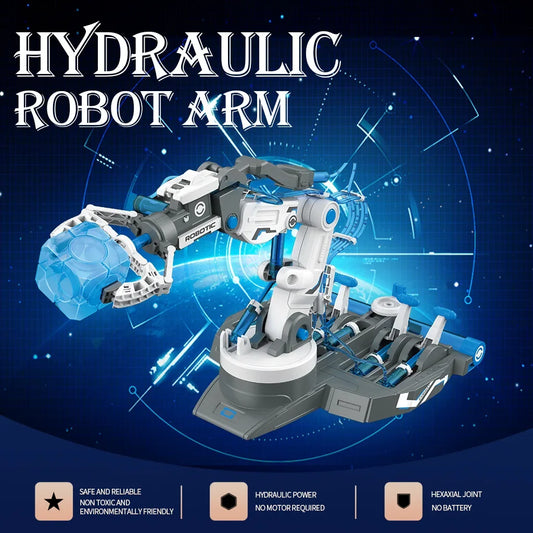 DIY Hydraulic Robot Arm Kids Science Experiment Technology Games Model Kit STEM Assembly Toys Children Gift Novelty Toy
