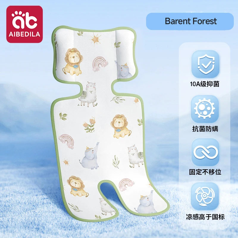 AIBEDILA Baby Stroller Cooling Pad Ice Silk Summer Seat Liner Mat Universal for Car Seat Stroller High Chair