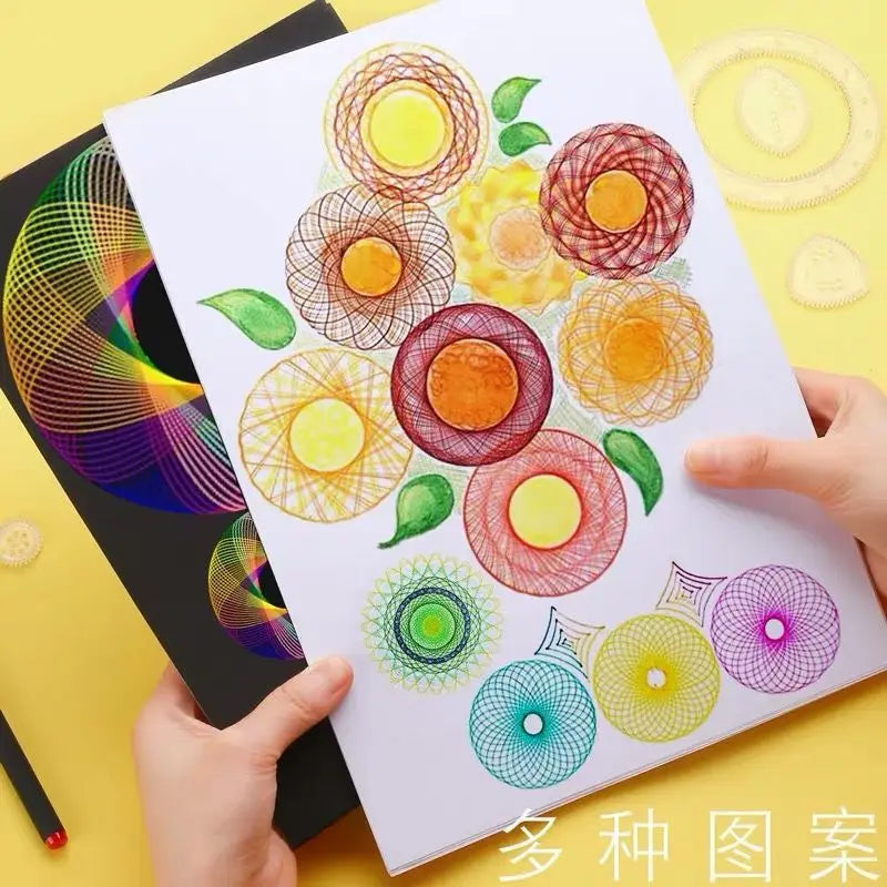 Creative Spirograph Drawing Toy Set Geometry Gear Stencil DIY Art Craft Painting Template Educational Learning Gift for Kids