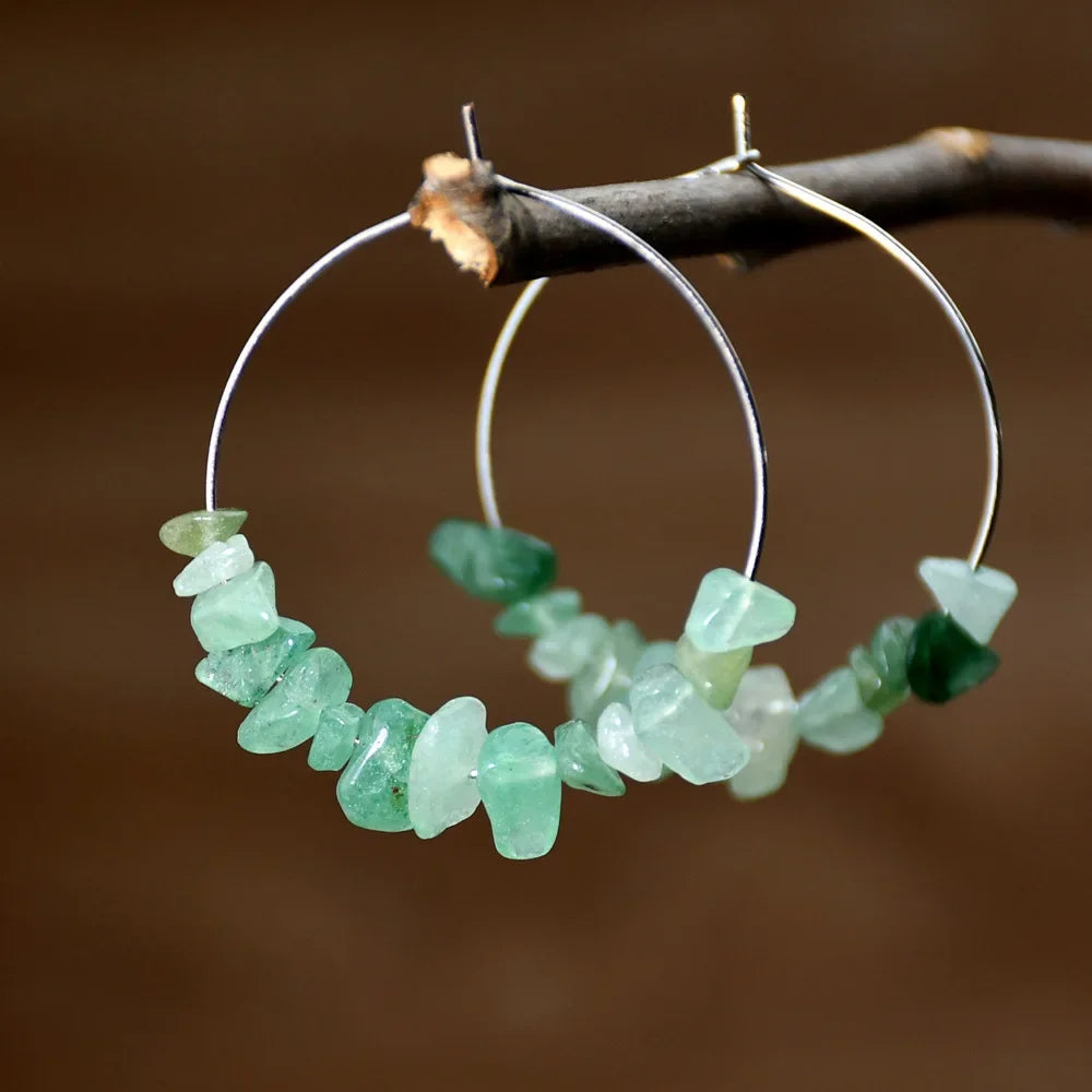 New Green Red Crystal Beaded Pendant Tassel Earrings for Women Exquisite Light Luxury Unique Design Personalized Girls Jewelry