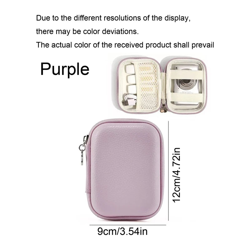 Earphone Data Storage Bag Cable Organizer Bags Mini Zipper Pouch Tech Gadgets Portable Charger U Disk Mini Camera Storage Case