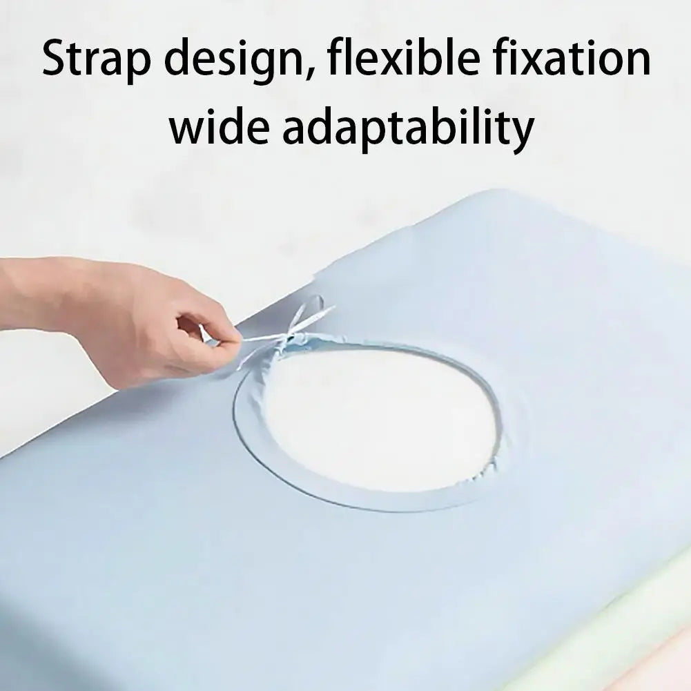 Skin‑Friendly Cooling Pillowcase Adjustable Drawstring Non‑Slip Design Breathable Moisture‑Wicking Pillow Cover for Summer Sleep