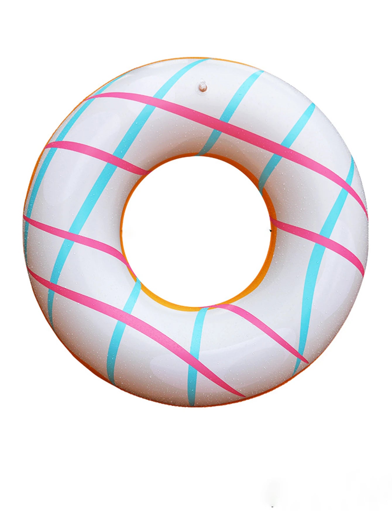 1pc New Striped U-Shaped PVC Inflatable Swimming Ring，Arch Shape Design Swimming Pool Float，Summer Beach & Pool Party Essential