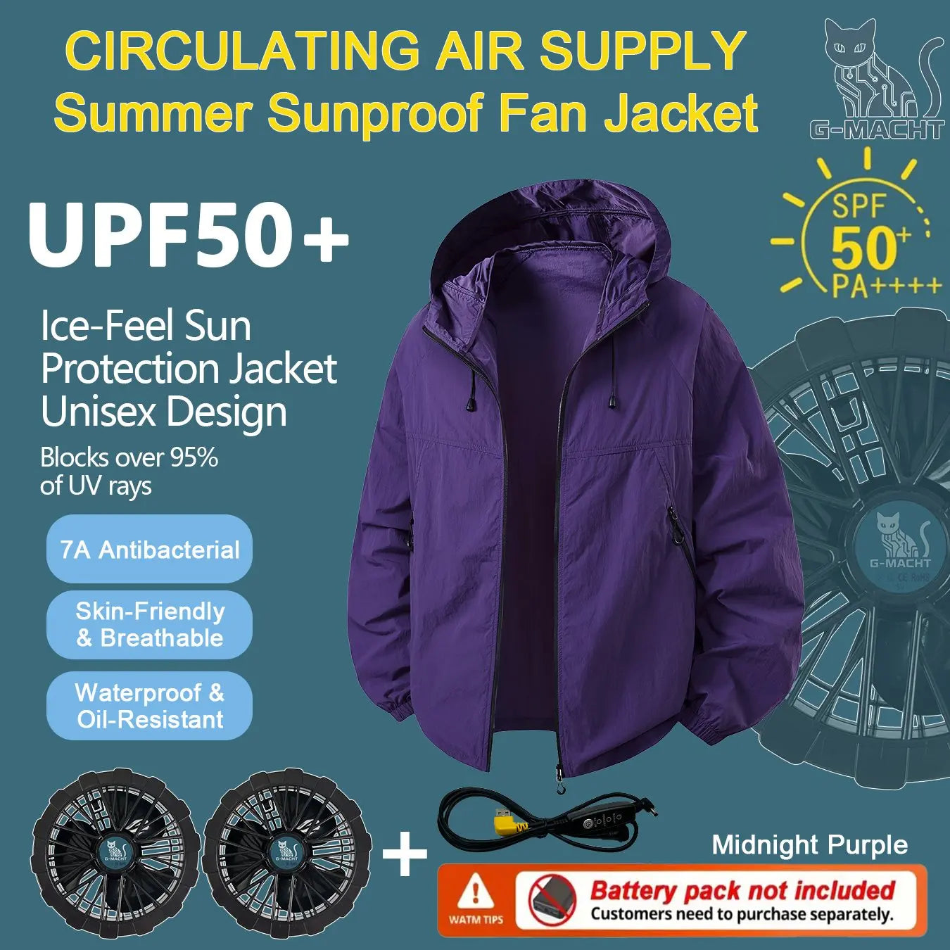 Couple Summer Cooling Fan Vest, Breathable Heat-Resistant Air Conditioned Sleeveless Workwear for Outdoor Use(Not Power)