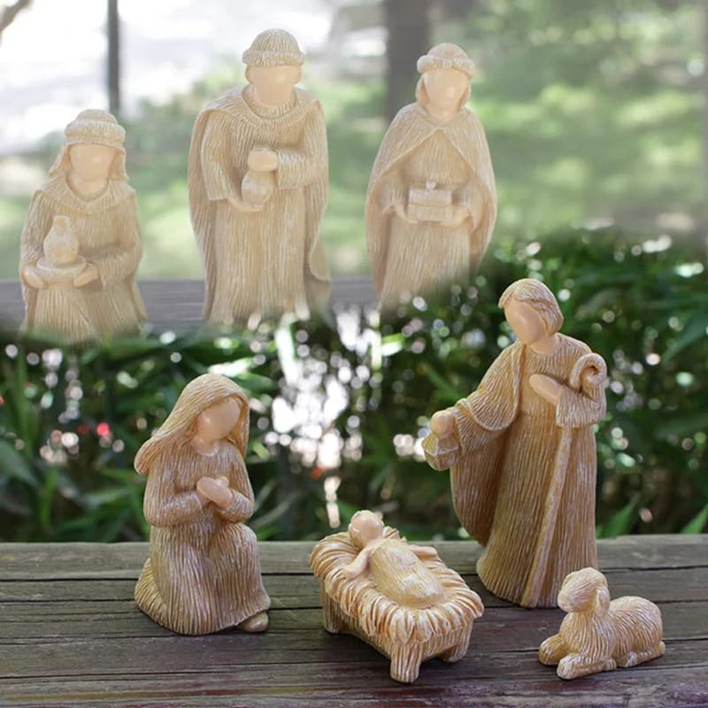 Christmas Nativity Set – Decorative Figurine Ornaments for Home & Gifts