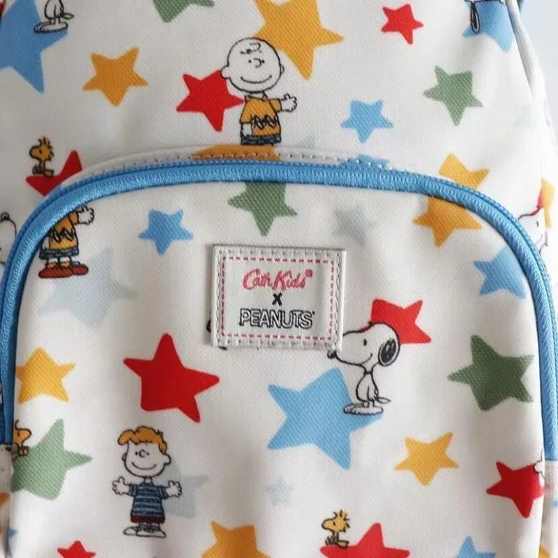 2026 New Snoopy Star Print Children’s Backpack Cute Cartoon School Bag Light Casual Backpack Boys and Girls School Bag
