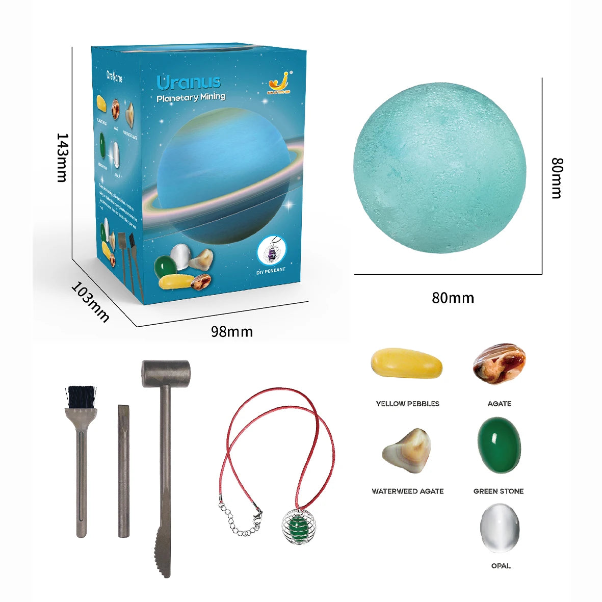 Children Archaeological Digging Toy Treasure Planet Gem Ore Exploration of The Solar System Mining Science Educational Toys