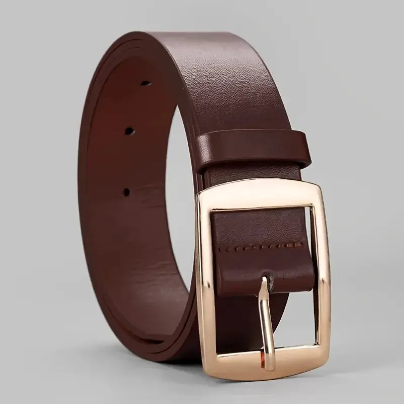 Fashion Luxury Belt for Men PU Leather Belt Metal Pin Buckle High Quality Brand Designer Waist Strap Belt For Jeans Women's Belt