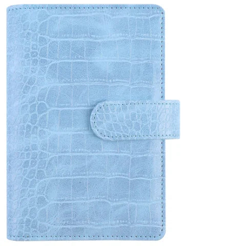 New Color A5A6 Crocodile Pattern DIY Binder Notebook Cover Diary Agenda Planner Paper Cover School Stationery