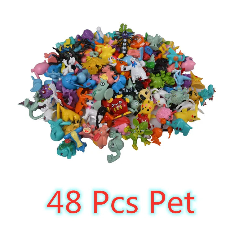 144 Style Pokemon Figure Toys Anime Pikachu Action Figure Model Ornamental Decoration Collect Toys For Christmas Gift