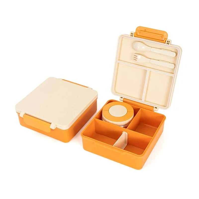 A005-Insulated Bento Box For Kids Leakproof Lunch Container Food Containers Kids Thermo Insulated Hot Food Jar