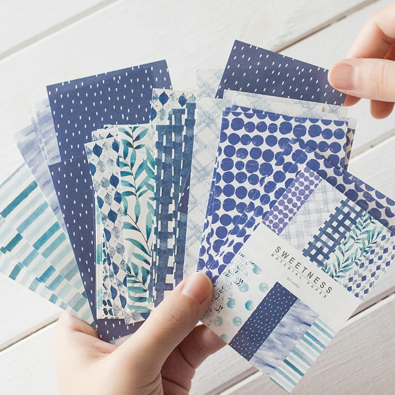 50 Pcs Kawaii Ins Paper Card DIY Decoration Idol Photocard Scrapbooking Diary Background Collage Material Paper Stationery
