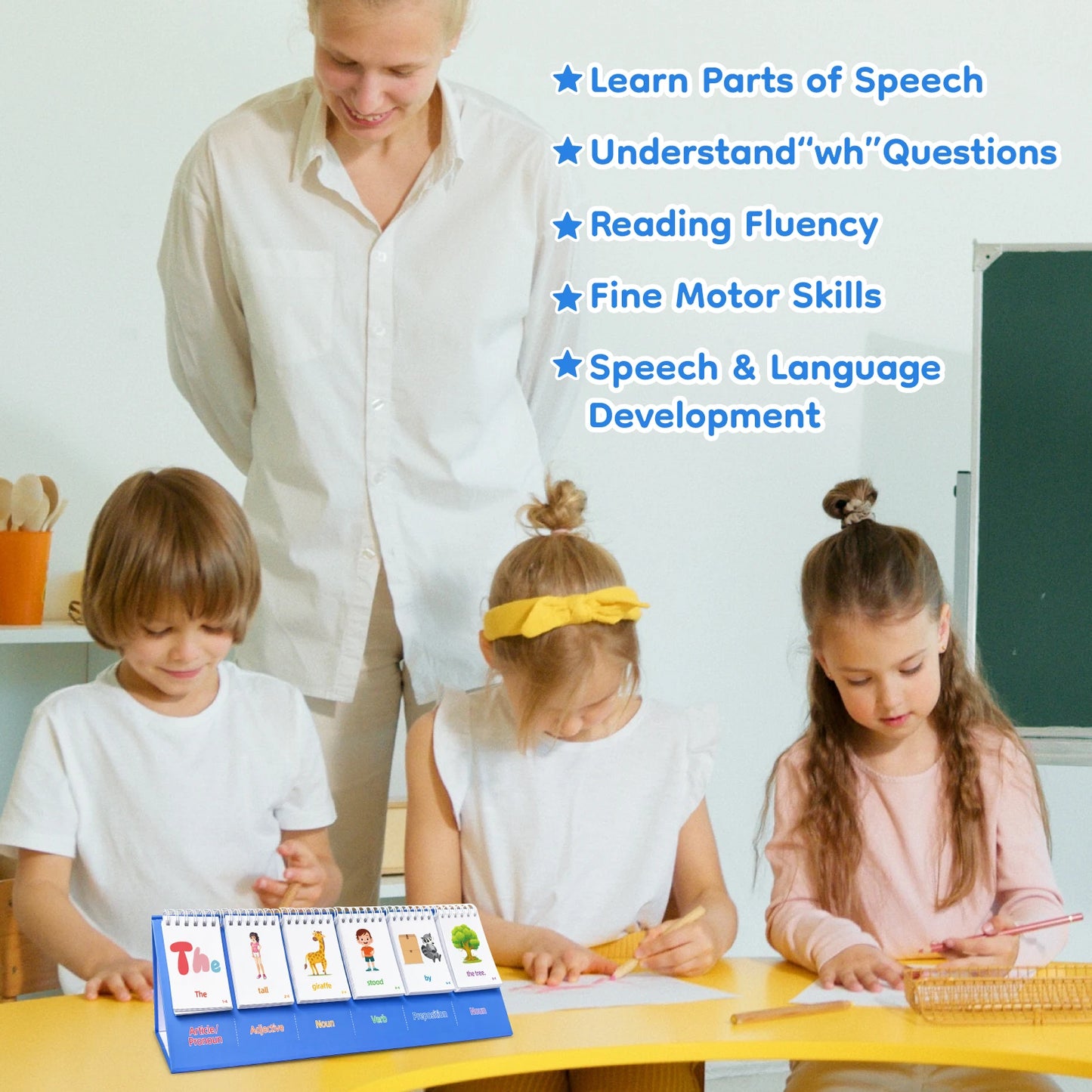 Sentence Building for Kids, Speech Relax Materials, Speech tRelax Toys Games, Special Education for Homeschool Supplies