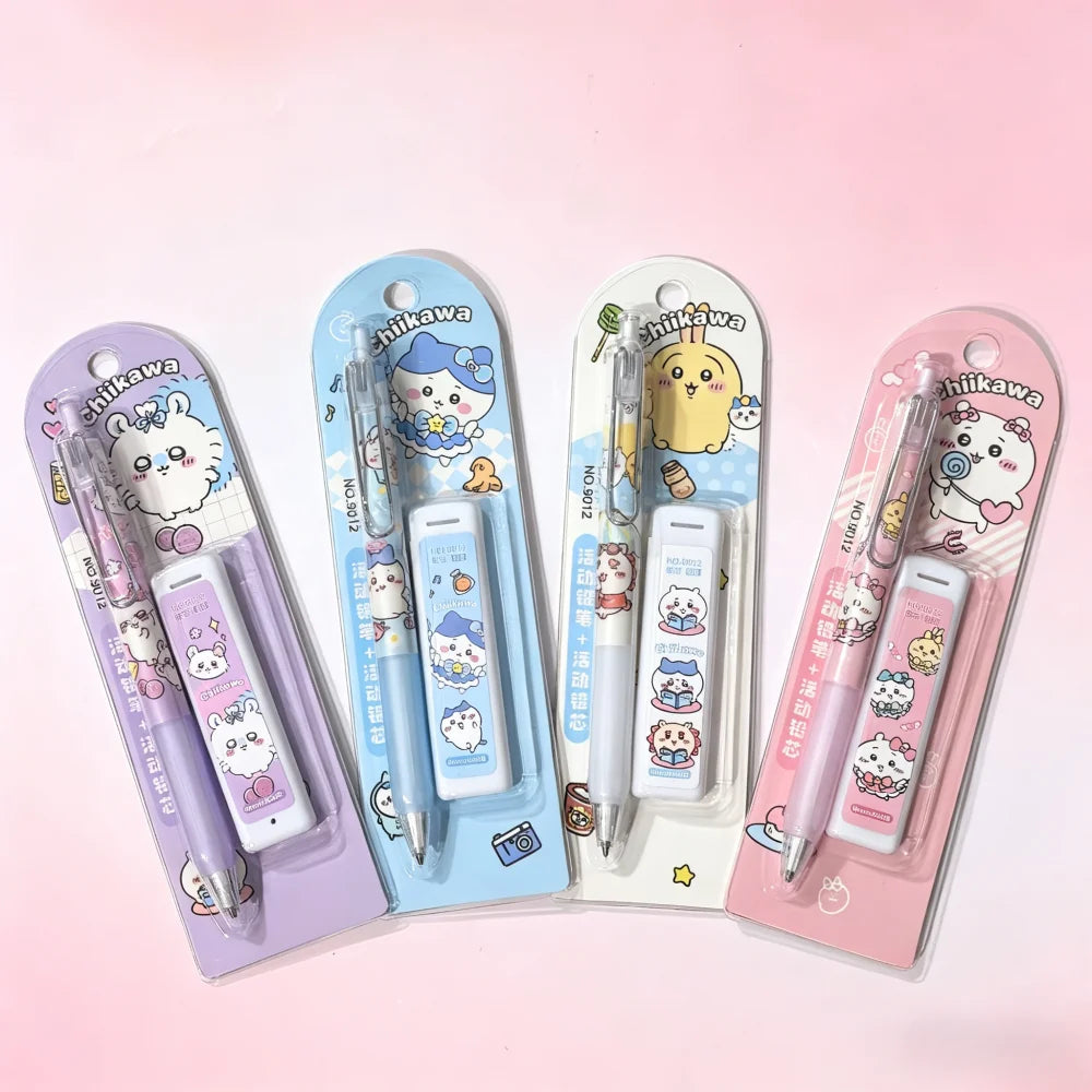 2026 Stylish Automatic Pencil Set Anime Merchandise Cute Girly Writing Lead Resistant for Students
