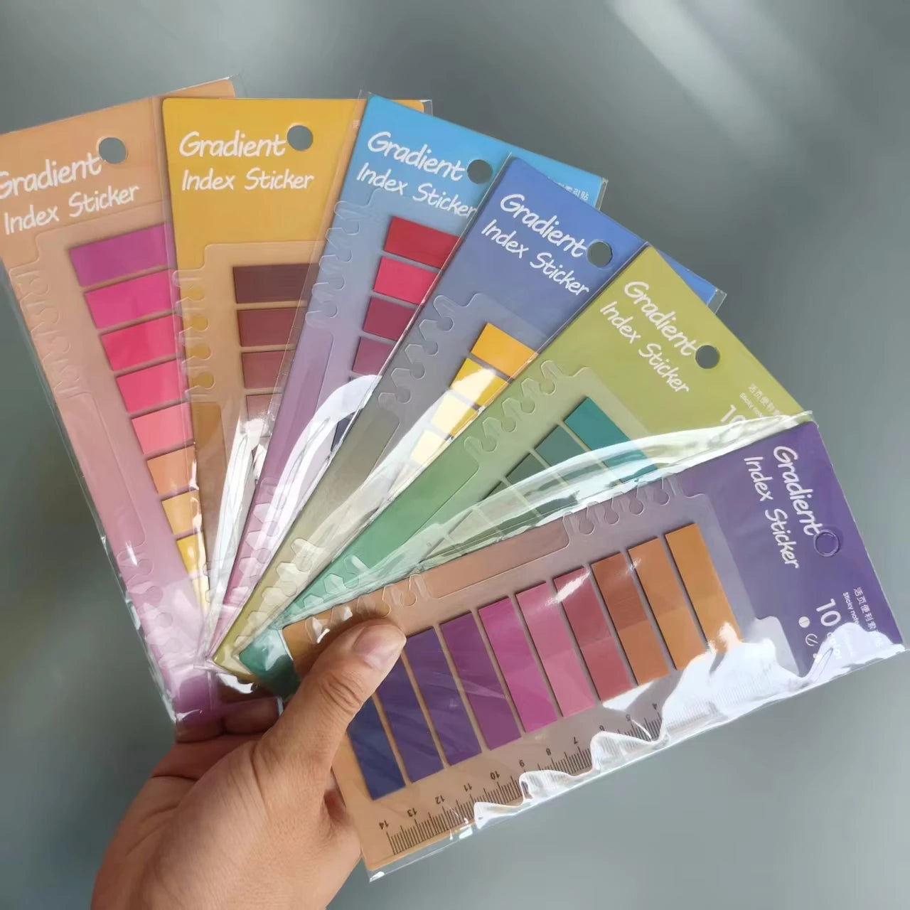 200 Sheets Transparent Sticky Notes Self-Adhesive Annotation Books Notepad BookmarksTabs Memo Posted It Pad Index Stationery