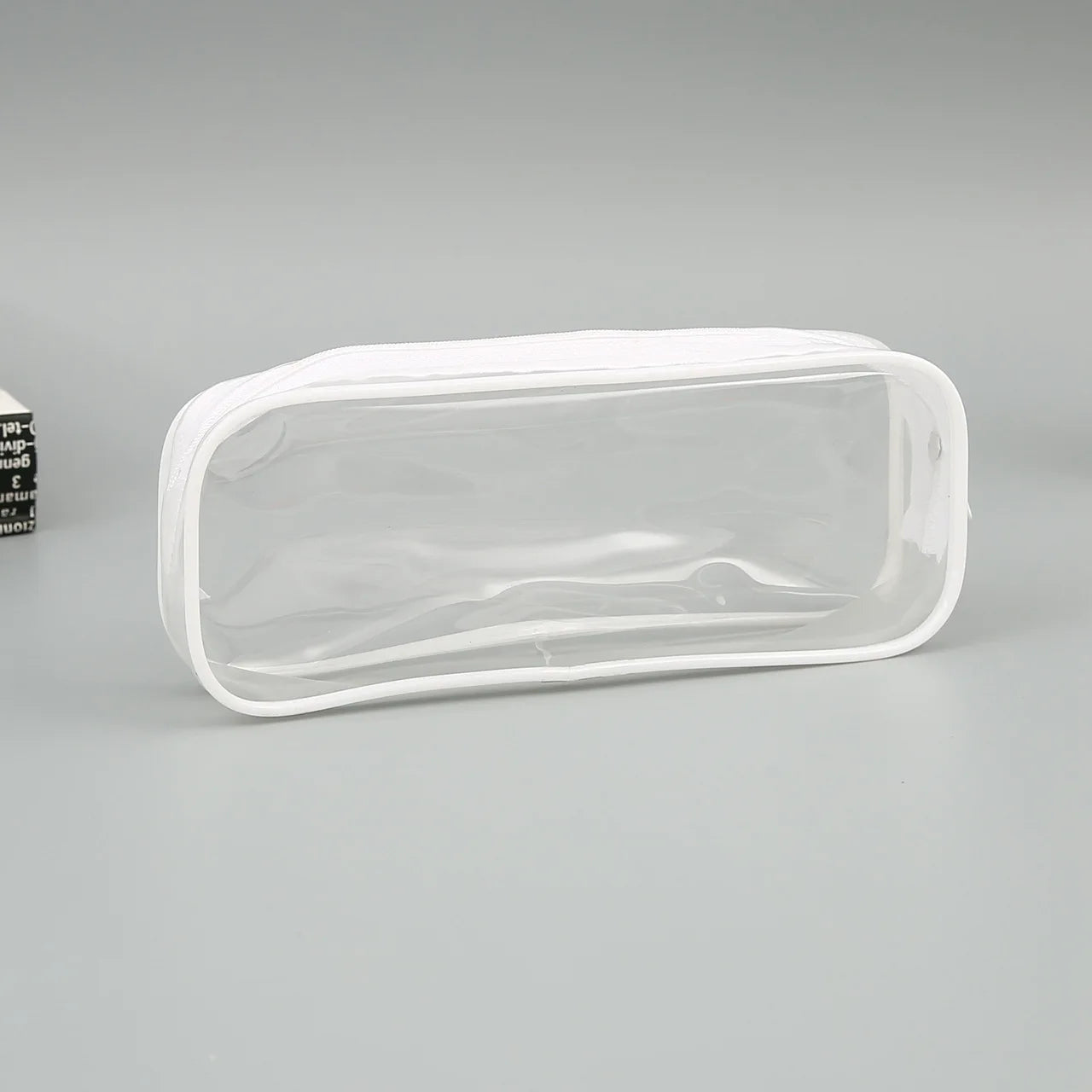 Transparent Pencil Case Zipper Simple style Pen Pouch Large Capacity Pen Bag for Students School&Office Stationary Supplies