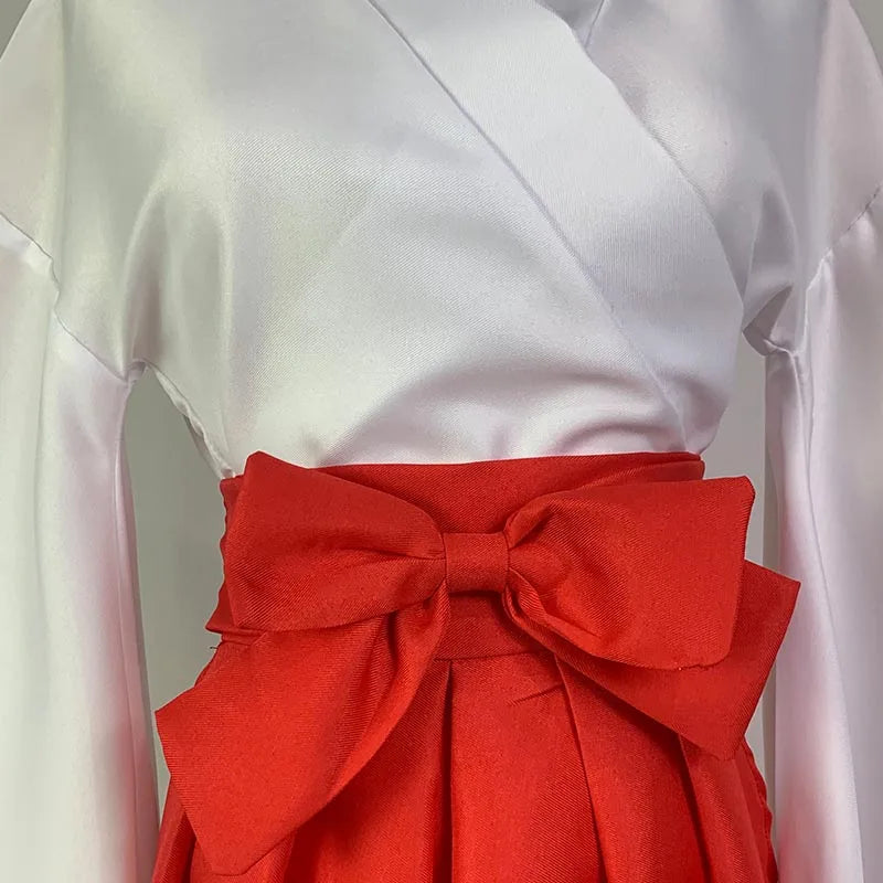 Iori Utahime Cosplay Costume Girls Kimono Suits Woman Tops Dress Halloween Party Iori Utahime Outfits Headwear for Comic Con