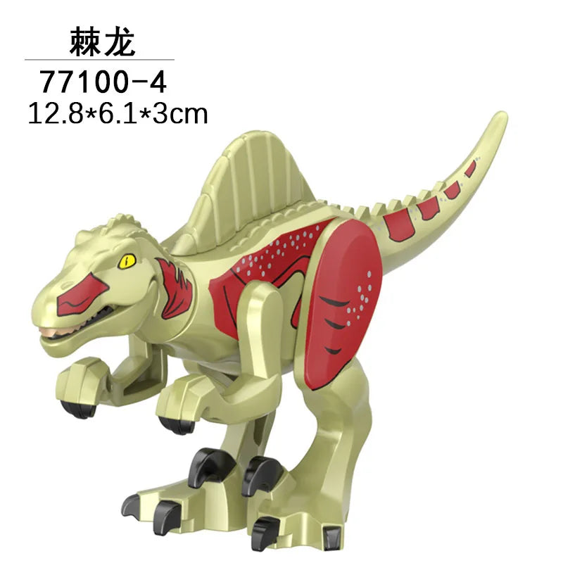 Jurassic World 3 Brutal Raptor Building Blocks Dinosaur Bricks Tyrannosaurus Indominus I-Rex Assemble Toy For Children