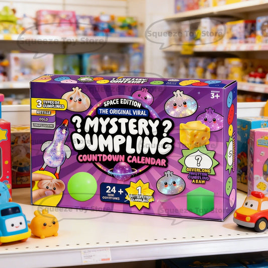 Mystery Box Advent Calendar – 24 Soft Surprise Dumplings for Stress Relief
