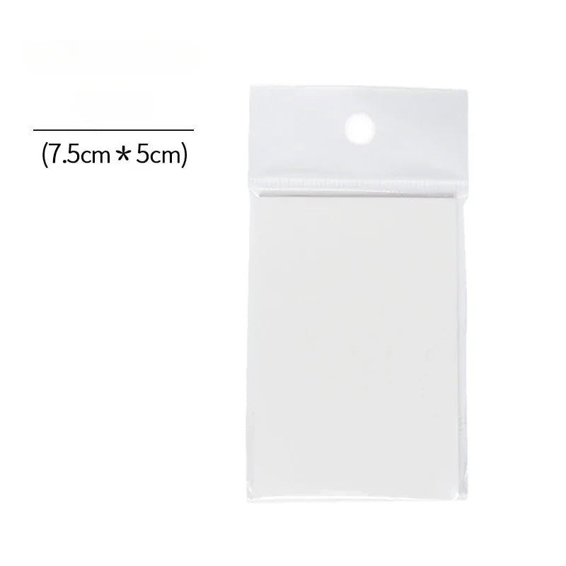 50 Sheets Transparent Waterproof Posted It Sticky Note Pads Notepad Clear Self-Adhesive Posits School Stationery Office Supplies