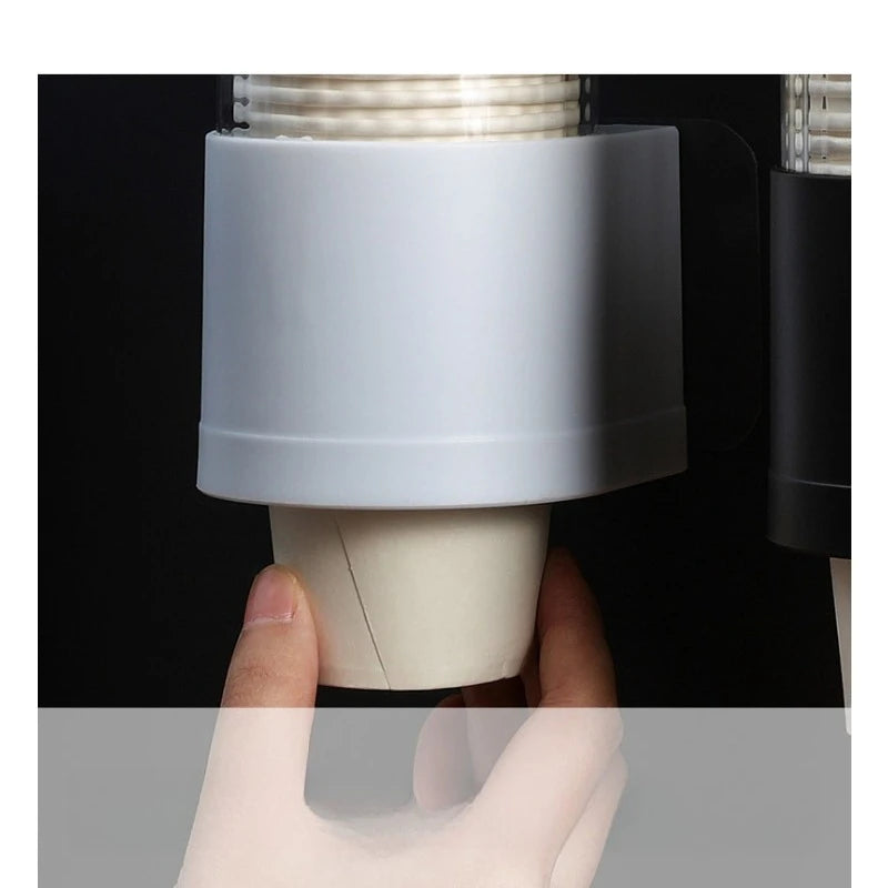 Water Dispenser Cup Holder Cup Container Disposable Paper Cup Dispenser Wall-mounted Plastic Paper Cup Frame Home Organizer