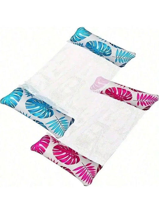 Summer Foldable Water Hammock Swimming Pool Inflatable Air Mattress for Swimming Beach Lounger Floating Sleeping Bed Chair