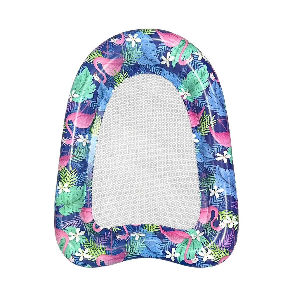 1 pc inflatable heart floating portable water lounge chair, suitable for summer beach swimming pool water entertainment
