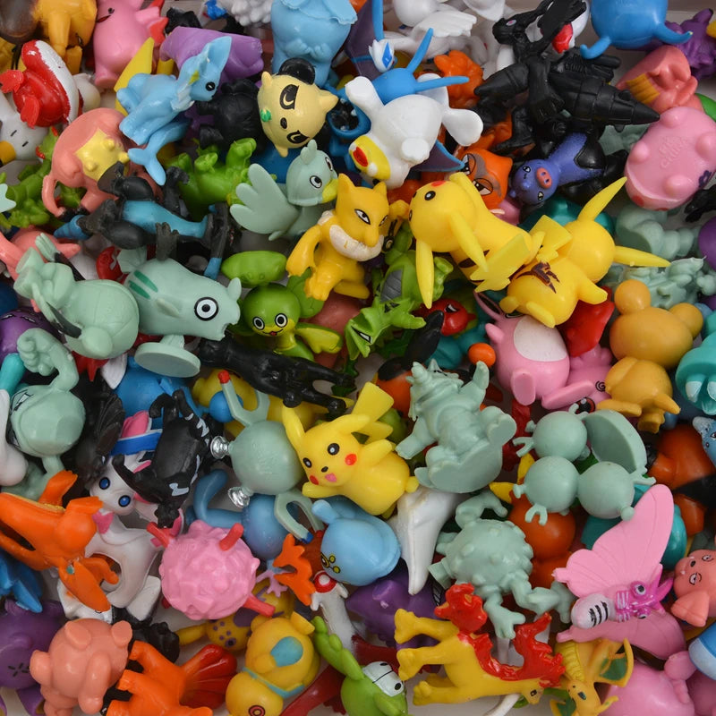 144 Style Pokemon Figure Toys Anime Pikachu Action Figure Model Ornamental Decoration Collect Toys For Christmas Gift