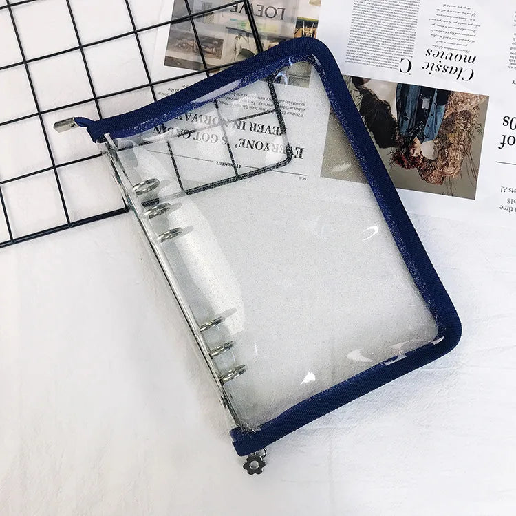 A5 A6 Zipper Binder Photo Card Collection Book Postcard Organizer Diary Notebook School Stationery