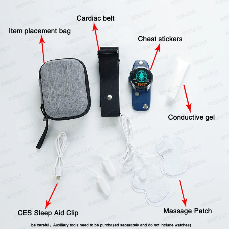 2026 NEW For Health Pulse Therapy Smart Watch ECG+PPG Blood Fats Uric Acid BT Call Sports CES Sleep Organ detection Health Watch