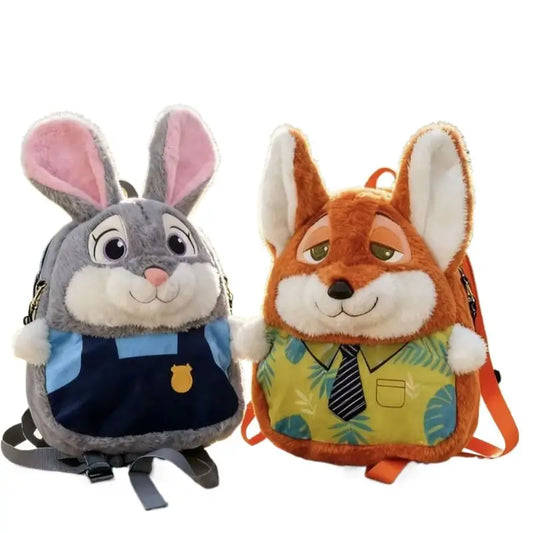 Zootopia 2 Judy Nick Cartoon Anime Cute Plush Casual Versatile Backpack School Bag Daypack Kids Travel Daily Fashion Gift