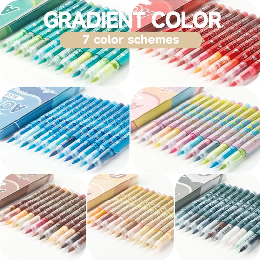 12 Colors Art Markers Soft Tip Acrylic Markers For Christmas Halloween Painting Comic Drawing Coloring DIY Stone CD Art Supplies
