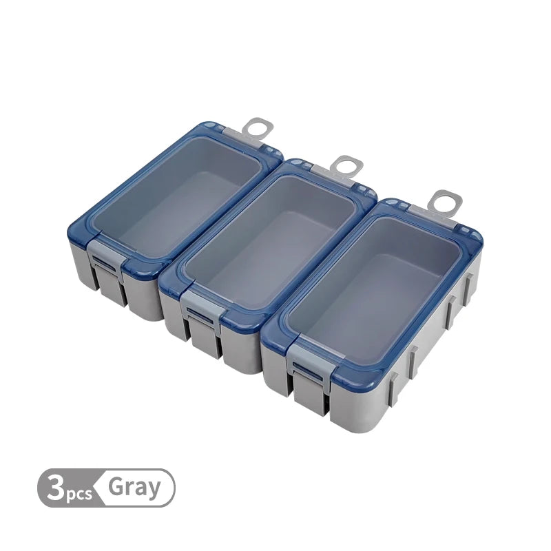 New 3Pcs Fishing Box Mini Plastic Accessories Storage Box Hook Organizer boxes Bait container Carp Tool Case with Luminous