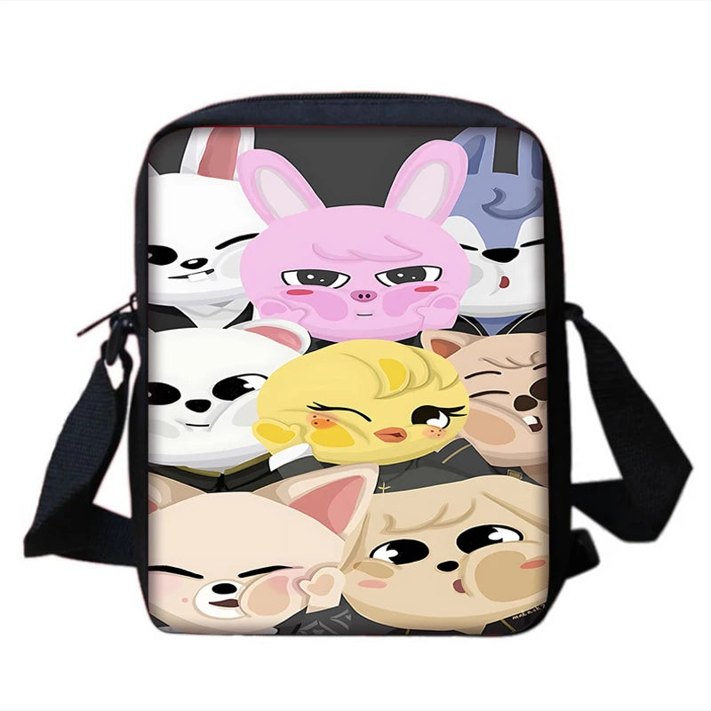 Child School S-Skzoo-o k-Kpop Stray Kids Backpack With Shoulder Bag Pencil Bags School Bags for Boys Girls Best Gift