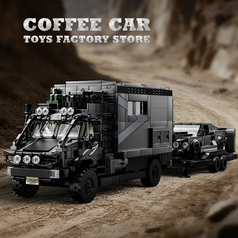 2135pcs Off-Road RV Vehicle Building Blocks Model Motorhome MOC Bricks Car City Camper Truck STEM Toy Adult Friend Birthday Gift