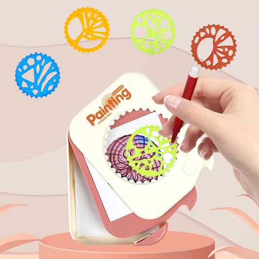 Spirograph Drawing Toys, Geometric Drawing Art Set Classic Gear Design Special-shaped Ruler Creative Painting Template Gifts