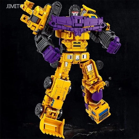22CM Transformation Robot Car 6 In 1 Defensor Devastator Toy Action Figure ABS Plastic Vehicle Robot Toy Model Gift For Children