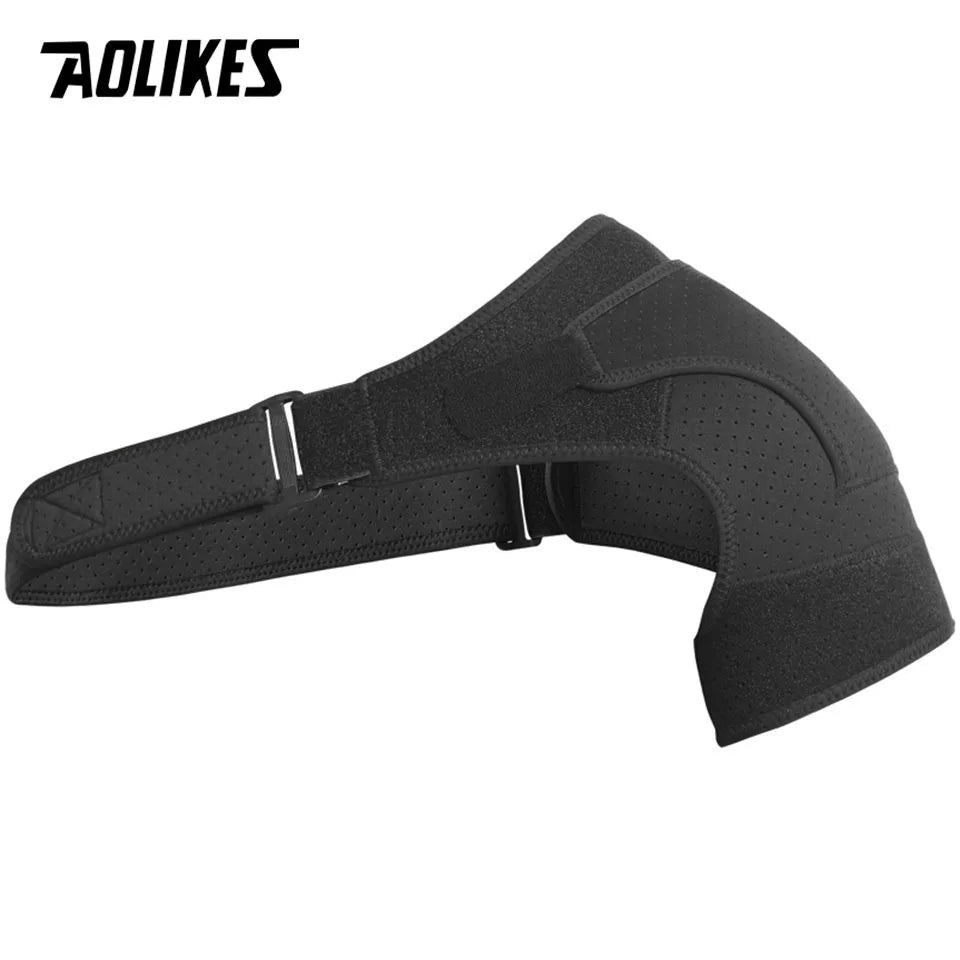AOLIKES New Shoulder Brace Adjustable Shoulder Support With Pressure Pad for Injury Prevention, Sprain,Soreness,Tendinitis