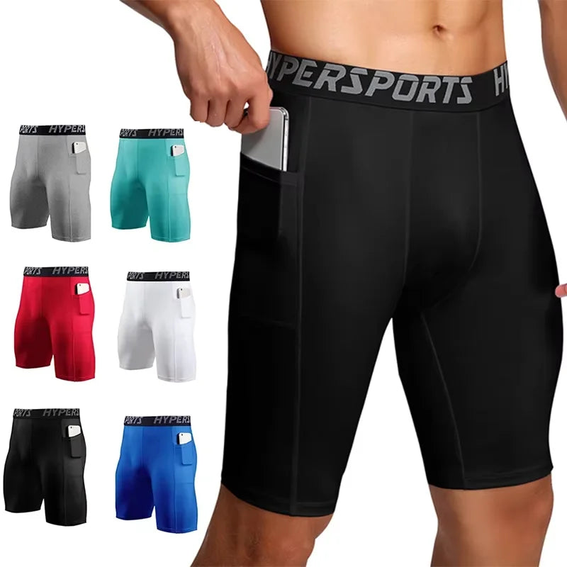 2026Compression Shorts Men Summer Sportswear Training Tights Gym Fitness Leggings Short Pants Sport Bottoms Running Shorts Men