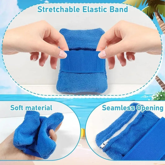 Summer beach sand remover soft sand eraser, adult and child sandbag remover, essential item for beach outdoor vacation camping
