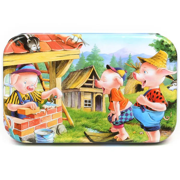 Hot New 60 Pieces Wooden Puzzle Toys for Children Cartoon Vehicle Animal Wood Jigsaw Baby Learning Educational Toy Kids Gift