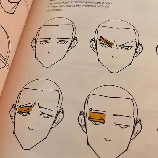 Character Drawing Tutorial Book – Bilingual Animation Art Guide, 2 Volumes