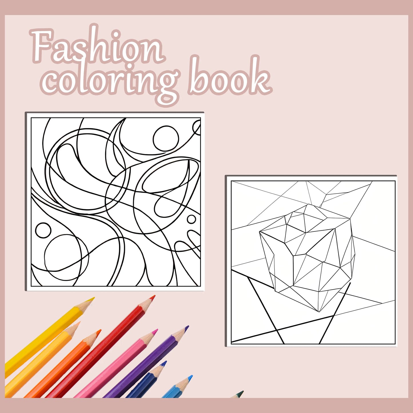 Creative Geometric Coloring Book for Adults - Minimalist Designs to Inspire Artistry and Ignite Imagination